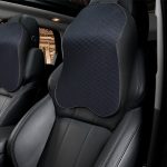 Four Seasons atmungsaktives Memory-Schaum-Auto-Nackenkissen, Polyester-Kopfstütze