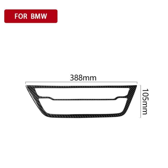 Auto Carbon Fiber CD Panel Dekorativer Aufkleber für BMW 5er G38 528Li / 530Li / 540Li 2018 – Bild 5