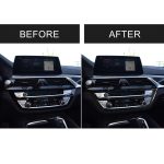 Auto Carbon Fiber CD Panel Dekorativer Aufkleber für BMW 5er G38 528Li / 530Li / 540Li 2018 – Bild 7