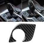 Auto Carbon Faser Schalthebel Unterseite Dekor Aufkleber für BMW 5er G38 528Li / 530Li / 540Li 2018, Linksantrieb