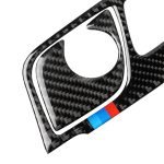 2 in 1 Auto Tricolor Carbon Fiber Gear Position Panel Dekorativer Aufkleber für BMW 5er G38 528Li / 530Li / 540Li 2018, Linksantrieb – Bild 3