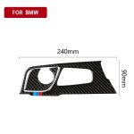 2 in 1 Auto Tricolor Carbon Fiber Gear Position Panel Dekorativer Aufkleber für BMW 5er G38 528Li / 530Li / 540Li 2018, Linksantrieb – Bild 5