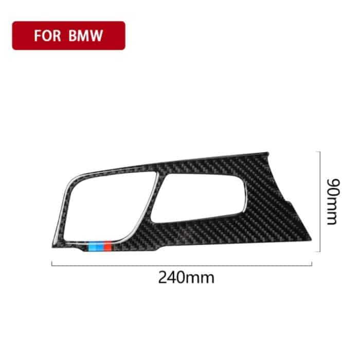 Auto Tricolor Carbon Fiber Gear Position Panel Dekorativer Aufkleber für BMW 5er G38 528Li / 530Li / 540Li 2018, Linksantrieb – Bild 5