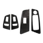 Auto Carbon Fiber Tür Fensterheber Panel dekorative Aufkleber für BMW 5er G38 528Li / 530Li / 540Li 2018, Linksantrieb – Bild 2