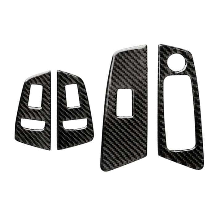 Auto Carbon Fiber Tür Fensterheber Panel dekorative Aufkleber für BMW 5er G38 528Li / 530Li / 540Li 2018, Linksantrieb – Bild 2