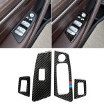 Auto Tricolor Carbon Faser Tür Fenster Hebebühne Dekorative Aufkleber für, Links DriveMW 5 Serie G38 528Li / 530Li / 540Li 2018