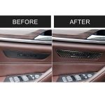 Auto Carbon Faser Sitz Memory Button Dekorativer Aufkleber für BMW 5er G38 528Li / 530Li / 540Li 2018 – Bild 7