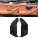2 PCS Car Carbon Faser Aschenbecher Panel dekorative Aufkleber für BMW 5er G38 528Li / 530Li / 540Li 2018