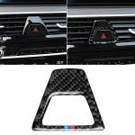 Auto Tricolor Carbon Warnleuchte Dekor Aufkleber für BMW 5er G38 528Li / 530Li / 540Li 2018