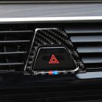 Auto Tricolor Carbon Warnleuchte Dekor Aufkleber für BMW 5er G38 528Li / 530Li / 540Li 2018 – Bild 6