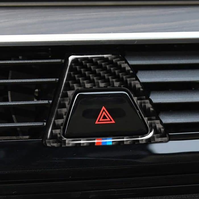 Auto Tricolor Carbon Warnleuchte Dekor Aufkleber für BMW 5er G38 528Li / 530Li / 540Li 2018 – Bild 6