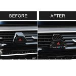 Auto Tricolor Carbon Warnleuchte Dekor Aufkleber für BMW 5er G38 528Li / 530Li / 540Li 2018 – Bild 7