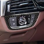 Auto Carbon Fiber Scheinwerfer Schalterrahmen dekorative Aufkleber für BMW 5er G38 528Li / 530Li / 540Li 2018 – Bild 6
