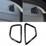 Auto Tricolor Carbon Faser Instrument Air Vent Frame Dekorativer Aufkleber für BMW 5er G38 528Li / 530Li / 540Li 2018, Linksantrieb