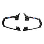 Car Tricolor Carbon Lenkradknopfkonfiguration Ein dekorativer Aufkleber für BMW 5er G30 / G38 X3 G01 / G08 – Bild 2