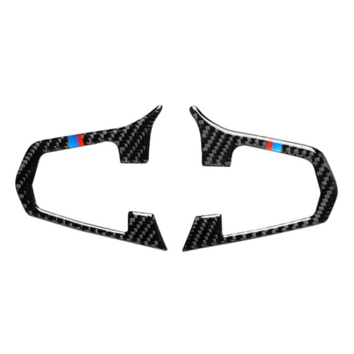 Car Tricolor Carbon Lenkradknopfkonfiguration Ein dekorativer Aufkleber für BMW 5er G30 / G38 X3 G01 / G08 – Bild 2