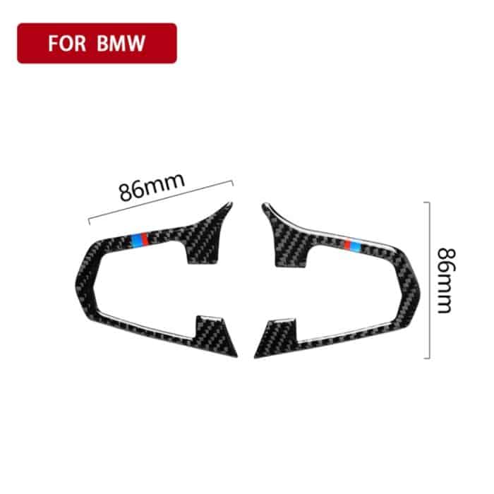 Car Tricolor Carbon Lenkradknopfkonfiguration Ein dekorativer Aufkleber für BMW 5er G30 / G38 X3 G01 / G08 – Bild 5