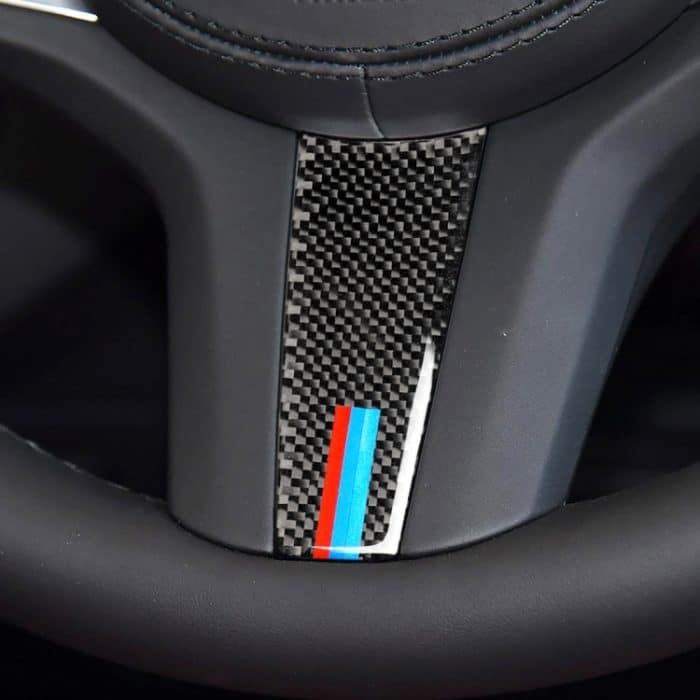 Auto Tricolor Carbon Lenkrad Dekorativer Aufkleber für BMW 5er G30 / G38 X3 G01 / G08 – Bild 6