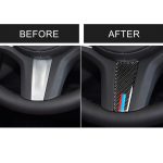 Auto Tricolor Carbon Lenkrad Dekorativer Aufkleber für BMW 5er G30 / G38 X3 G01 / G08 – Bild 7