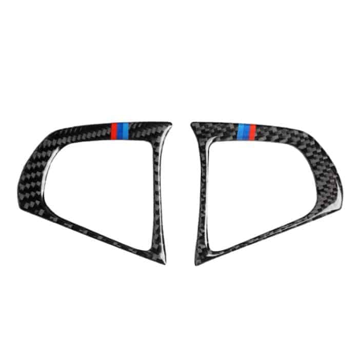 Car Tricolor Carbon Lenkradknopf Konfiguration B Dekorativer Aufkleber für BMW 5er G30 / G38 X3 G01 / G08 – Bild 2