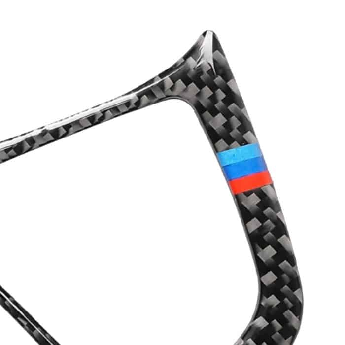 Car Tricolor Carbon Lenkradknopf Konfiguration B Dekorativer Aufkleber für BMW 5er G30 / G38 X3 G01 / G08 – Bild 3