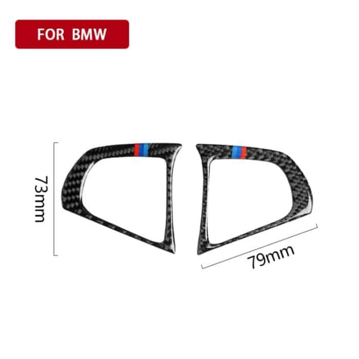 Car Tricolor Carbon Lenkradknopf Konfiguration B Dekorativer Aufkleber für BMW 5er G30 / G38 X3 G01 / G08 – Bild 5
