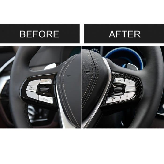 Auto Carbon Lenkradknopf Konfiguration B Dekorativer Aufkleber für BMW 5er G30 / G38 X3 G01 / G08 – Bild 7