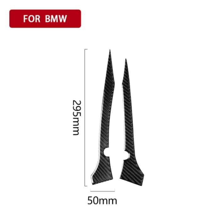 2 PCS Car Carbon Fiber Rückspiegel Stoßstange Streifen dekorativer Aufkleber für BMW G30 (2018-2019) / G11 (2016-2019), Linksantrieb mit Kamera – Bild 5