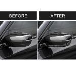 2 PCS Car Carbon Fiber Rückspiegel Stoßstange Streifen dekorativer Aufkleber für BMW G30 (2018-2019) / G11 (2016-2019), Linksantrieb mit Kamera – Bild 7