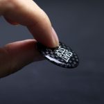 Auto Motor Start Key Push Button Abdeckung Trim Carbon Faser Aufkleber Dekoration für BMW F / G Chassis, Black 01, Red – Bild 3