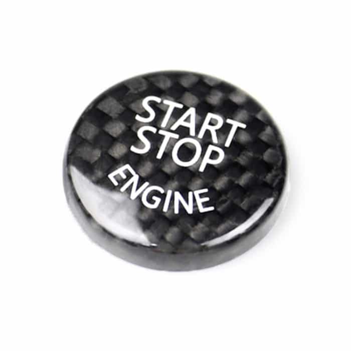Starttaste der Auto-Motor-Drucktastenabdeckung Verkleidung Karbonfaser-Aufkleber Dekoration für BMW F / G-Fahrgestell – Bild 2