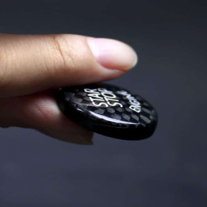 Starttaste der Auto-Motor-Drucktastenabdeckung Verkleidung Karbonfaser-Aufkleber Dekoration für BMW F / G-Fahrgestell – Bild 3