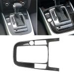 Auto Carbon Fiber Gear Position Panel Dekorativer Aufkleber für Audi 2010-2018 Q5 / 2009-2016 A4L / 2009-2016 A5, Linksantrieb
