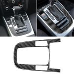 Auto Carbon Fiber Gear Position Panel Dekorativer Aufkleber für Audi 2010-2018 Q5 / 2009-2016 A4L / 2009-2016 A5