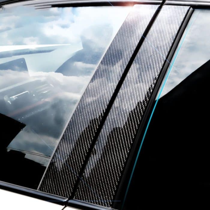 Auto Carbon Fiber B Säule Dekorativer Aufkleber für BMW E90 2005-2012 – Bild 6