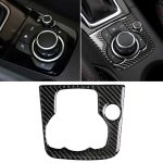 Auto Carbon Fiber Left Drive Multimedia Frame Ein dekorativer Aufkleber für Mazda Axela 2013-2016