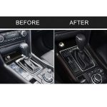 Auto Carbon Fiber Left Drive Gear Frame B Dekorativer Aufkleber für Mazda Axela 2017-2018 – Bild 7