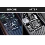 Auto Carbon Fiber Linksantrieb Multimedia Rahmen B Dekorativer Aufkleber für Mazda Axela 2017-2018 – Bild 7