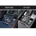 Auto Carbon Fiber Right Drive Multimedia Rahmen B Dekorativer Aufkleber für Mazda Axela 2017-2018 – Bild 7