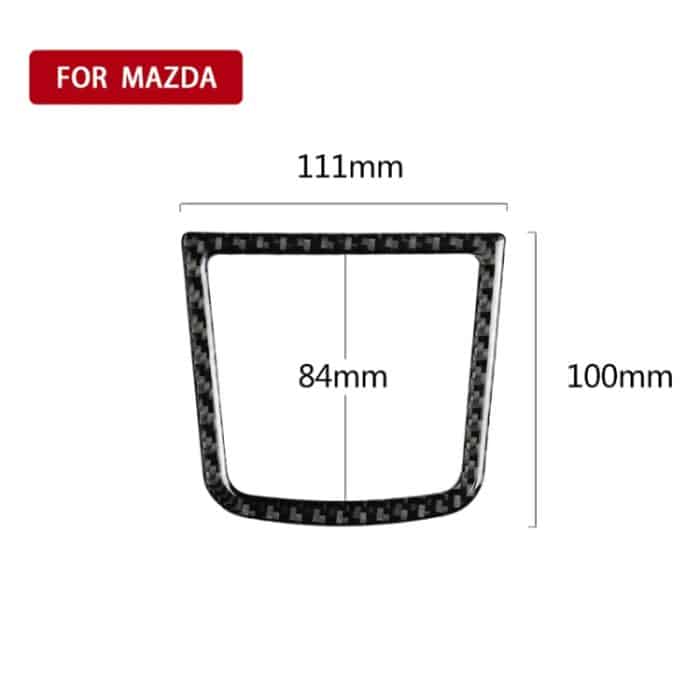 Auto Carbon Fiber Central Control Kleinigkeiten Rahmen dekorative Aufkleber für Mazda Axela 2013-2016 – Bild 6