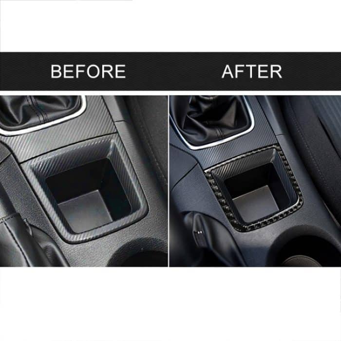 Auto Carbon Fiber Central Control Kleinigkeiten Rahmen dekorative Aufkleber für Mazda Axela 2013-2016 – Bild 7