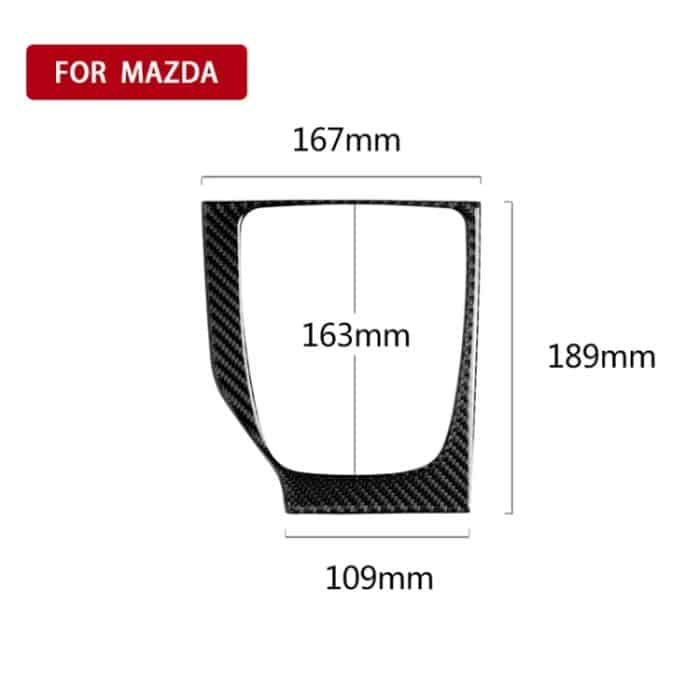 Auto Carbon Fiber Linksantrieb Schaltgetriebe C Dekorativer Aufkleber für Mazda Axela 2017-2018 – Bild 5