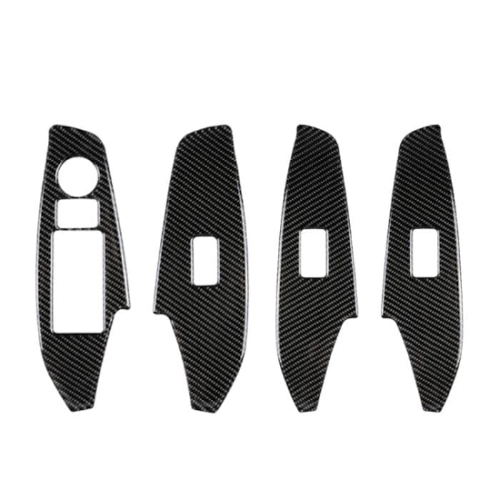 Auto Carbon Fiber Left Drive Window Lift Panel Dekorativer Aufkleber für Mazda Axela 2014 / 2017-2018 – Bild 2