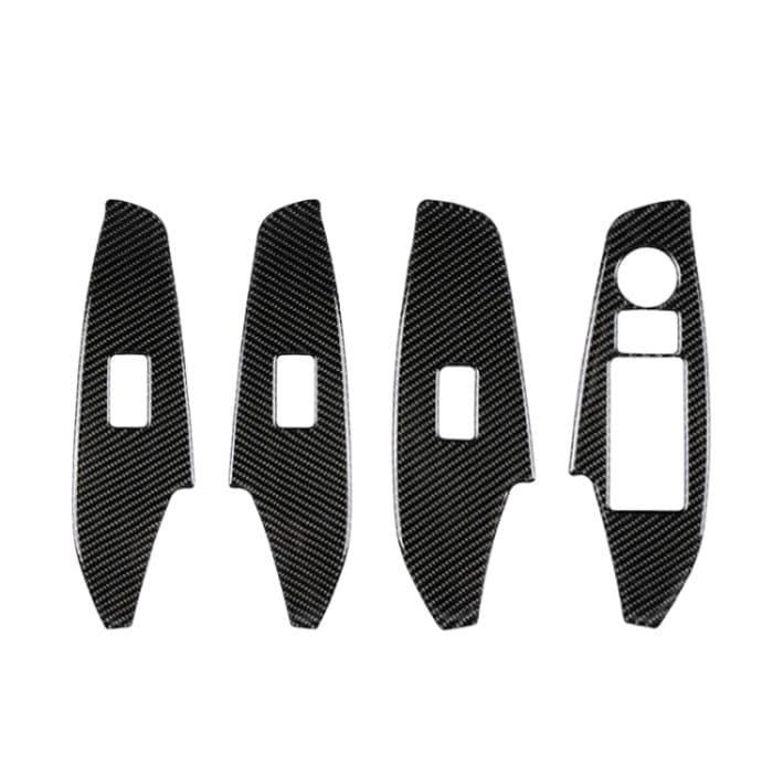 Auto Carbon Fiber Right Drive Window Lift Panel Dekorativer Aufkleber für Mazda Axela 2014 / 2017-2018 – Bild 2