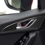 2 PCS Car Carbon Fiber Tür Innengriff Außenrahmen Dekorativer Aufkleber für Mazda Axela 2014 / 2017-2018 – Bild 6