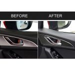 2 PCS Car Carbon Fiber Tür Innengriff Außenrahmen Dekorativer Aufkleber für Mazda Axela 2014 / 2017-2018 – Bild 7