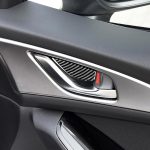 4 PCS Car Carbon Fiber Tür Innengriff Handgelenkplatte Dekorativer Aufkleber für Mazda Axela 2014 / 2017-2018 – Bild 6