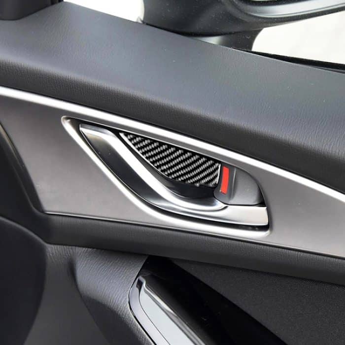 4 PCS Car Carbon Fiber Tür Innengriff Handgelenkplatte Dekorativer Aufkleber für Mazda Axela 2014 / 2017-2018 – Bild 6