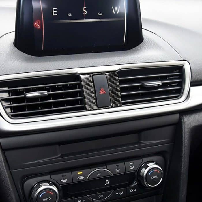 Auto Carbon Faser Warnlicht Dekorativer Aufkleber für Mazda Axela 2013-2018 – Bild 6