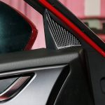 Auto Carbon Fiber Front Innentür Ein Dreieck dekorative Aufkleber für Mazda Axela 2017-2018 – Bild 6